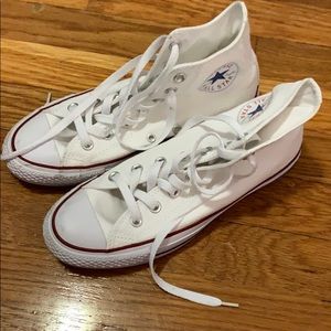 White Converse High tops